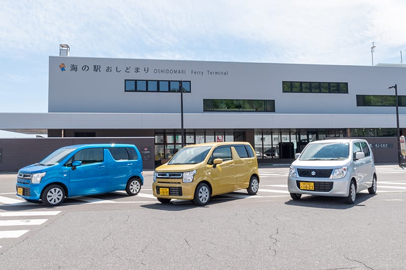 ▲軽自動車から7人乗りのワゴン車までございます!